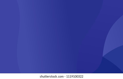 Dark blue background with wavy shapes, lines. Geometric pattern, backdrop. Typographic design for design layouts, posters, calendars, brochures. Vector illustration. Dynamic, motion style