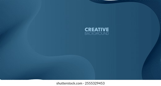 A dark blue background with wavy, textured shapes.. Blue abstract background with waves and light effects suitable for business cards or banners