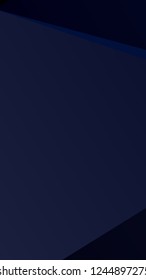 Dark blue banner with a combination of geometric shapes. Rectangular, vertical. Also can use as cover, simple background, phone Wallpaper. Vector illustration