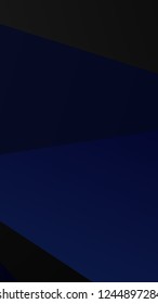 Dark blue banner with a combination of geometric shapes. Rectangular, vertical. Also can use as cover, simple background, phone Wallpaper. Vector illustration