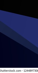 Dark blue banner with a combination of geometric shapes. Rectangular, vertical. Also can use as cover, simple background, phone Wallpaper. Vector illustration