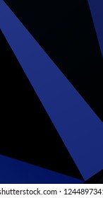 Dark blue banner with a combination of geometric shapes. Rectangular, vertical. Also can use as cover, simple background, phone Wallpaper. Vector illustration