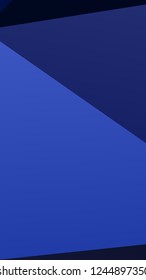 Dark blue banner with a combination of geometric shapes. Rectangular, vertical. Also can use as cover, simple background, phone Wallpaper. Vector illustration