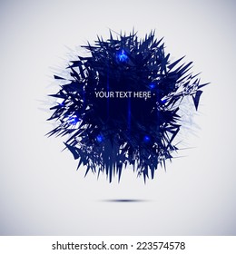 dark blue banner for your text
