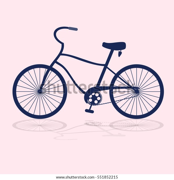 dark blue bicycle