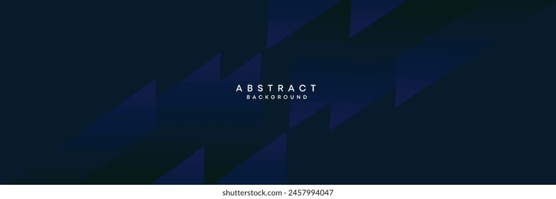 Dark blue, black abstract technological modern geometric banner background. dark navy blue gradient web header, promotional banner design for corporate, business, party, seminar, festive background