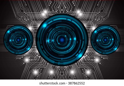 Dark blue and black Abstract Technology background vector illustration. 