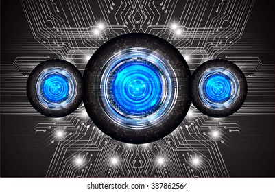 Dark blue and black Abstract Technology background vector illustration. 