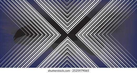 Dark blue and black background. Modern lines square abstract presentation background. Luxury paper cut background. Abstract decoration