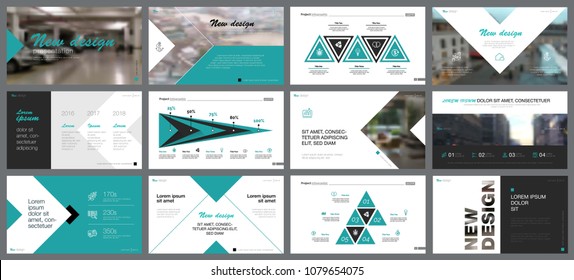 Dark blue and black infographic design elements for presentation slide templates. Business concept can be used for annual report, marketing, advertising, flyer and banner design