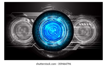 Dark blue black Light Abstract Technology background for computer graphic website internet and business. circuit. vector illustration. infographics. motion move blur.neon. pixel. eye scan virus