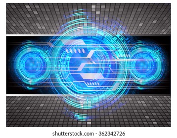 dark blue black Light Abstract Technology background for computer graphic website internet and business. circuit. illustration.digital.infographics. binary code. zero one. vector.eye 