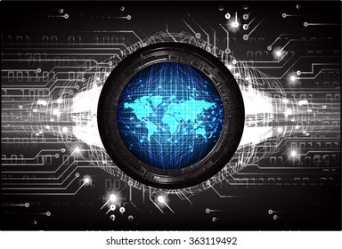 Dark blue black Light Abstract Technology background for computer graphic website internet and business, circuit, illustration, digital, infographics, binary code,  www, vector, motion move blur. World map.