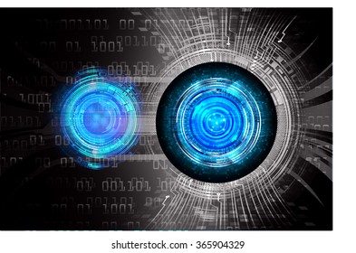 dark blue black Light Abstract Technology background for computer graphic website internet and business. circuit. illustration.digital.infographics. binary code. zero one. eye. scan virus