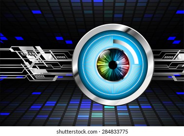 Dark blue black silver color Light Abstract Technology background for computer graphic website internet and business. Circuit. Vector illustration. info graphics. silver. eye eyeball. pixel