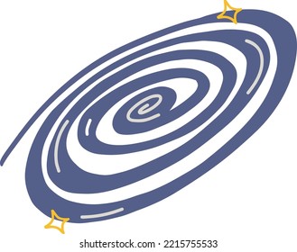 Dark blue blackhole great universe outer space illustration