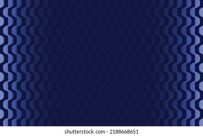 Dark blue blank background with artistic zigzag stripes as a frame. Background with copyspace. Suitable for presentation, cover, book, web banner, backdrop, and prints.