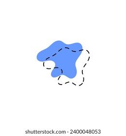 dark blue blob set set