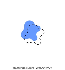 dark blue blob set background