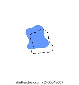 dark blue blob set spot