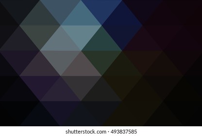 Dark blue blurry triangle background. A vague abstract illustration with gradient. Brand-new design for your business.