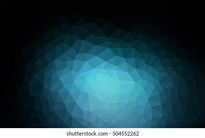 Dark blue blurry triangle pattern. A completely new color illustration in a vague style. A new texture for your design.