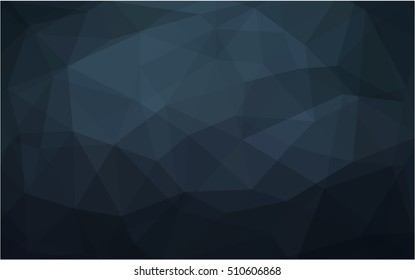 Dark blue blurry triangle pattern. An elegant bright illustration with gradient. The textured pattern can be used for background.