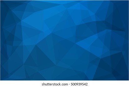 Dark blue blurry triangle template. Colorful abstract illustration with gradient. The best triangular design for your business.