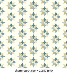 Dark blue and brown modern classic bloom seamless pattern. Abstract blossom style for graphic and retro design.
