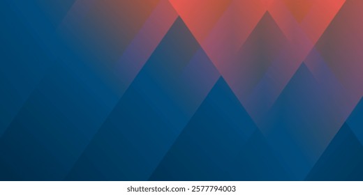 Dark Blue, Brown and Red Abstract Lit Blurry Gradient Surface, Texture - Slanted Crossing Lines Pattern with Low Lights - Wide Scale Background - Design Template, Illustration in Vector Format