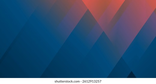 Dark Blue, Brown and Red Abstract Lit Blurry Gradient Surface, Texture - Slanted Crossing Lines Pattern with Low Lights - Wide Scale Background - Design Template, Illustration in Vector Format