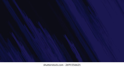 Dark blue brush stroke vector. Grunge design element. Dirty texture banner. Painted rectangles and long strokes.