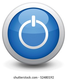 The dark blue button for a site web. A vector illustration, it is easy to edit and change.