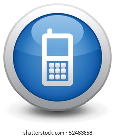 The dark blue button for a site web. A vector illustration, it is easy to edit and change.
