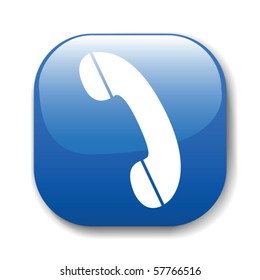 The dark blue button for a site web. A vector illustration, it is easy to edit and change.