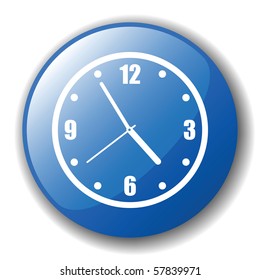 The dark blue button for a site web. A vector illustration, it is easy to edit and change.