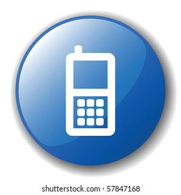 The dark blue button for a site web. A vector illustration, it is easy to edit and change.