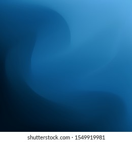 Dark blue chaotic abstract blurred background. Blue halftone with gradient pattern. Vector illustration