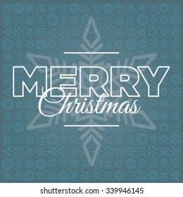 Dark blue Christmas Card