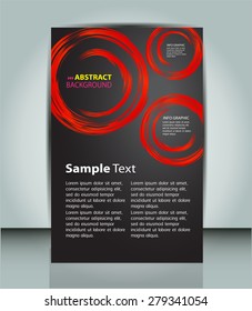 dark blue circle Light Abstract Technology background for computer graphic website internet and business. vector illustration. text box. Brochure. card. banner magazine. Design label. black