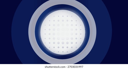 Dark blue circle line abstract background. Shiny blue circle geometric lines with future technology concept. Vector illustration
