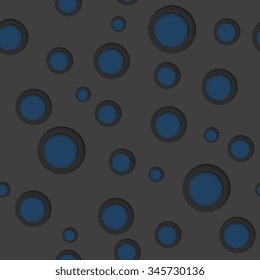 Dark blue circles abstract background. Vector design
