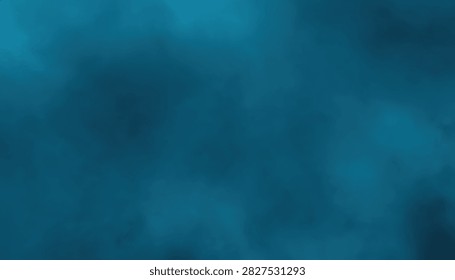 Dark Blue Cloud Texture Background. Abstract Teal Smoke Backdrop