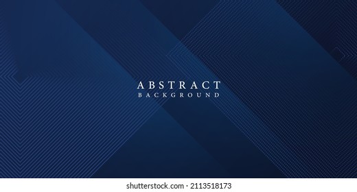 dark blue color banner design with variations of overlapping lines