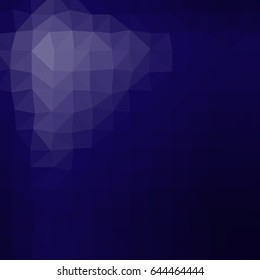 dark blue color geometric background. polygonal style consist of triangle. vector illustration