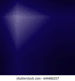 dark blue color geometric background. polygonal style consist of triangle. vector illustration