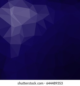 dark blue color geometric background. polygonal style consist of triangle. vector illustration