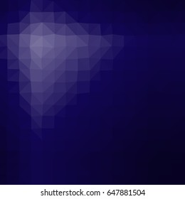 dark blue color geometric background. polygonal style consist of triangle. vector illustration
