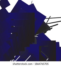 fondo de ilustración de color azul oscuro.