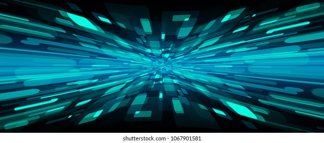 Dark blue color Light Abstract Technology background for computer graphic website internet and business. move motion blur. zoom